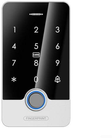 GLFLOW Smart Lock, Smart Locks Haustür, Smart Waterproof Fingerprint Access Control Door Lock, Keypad And For RFID, App Controlled For Tuya (J300A)