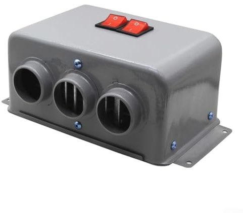 12 Volt Auto-Heizung, 3 Löcher, 800 W, schnelle Heizung, Ventilatorwärmer, Auto-Windschutzscheiben-Defogger, Defroster für Auto, Wohnmobil, LKW