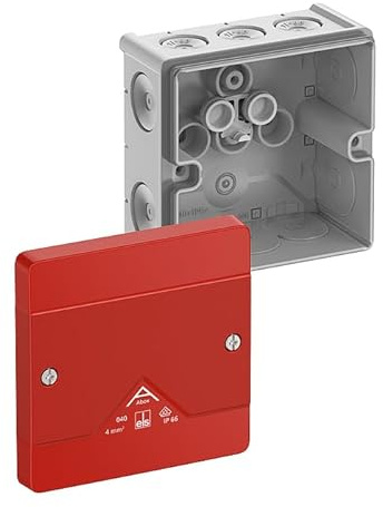 Spelsberg 80470001 Abzweigkasten (L x B x H) 102 x 102 x 57 mm Grau, Rot IP66 1 St.