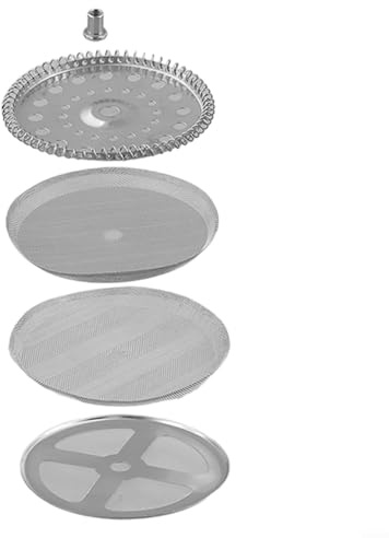 ReachMall French-Press Filter Screen, Cafetiere Replacement Mesh Accessory Set, Coffee Plunger Spare Parts(600ML)