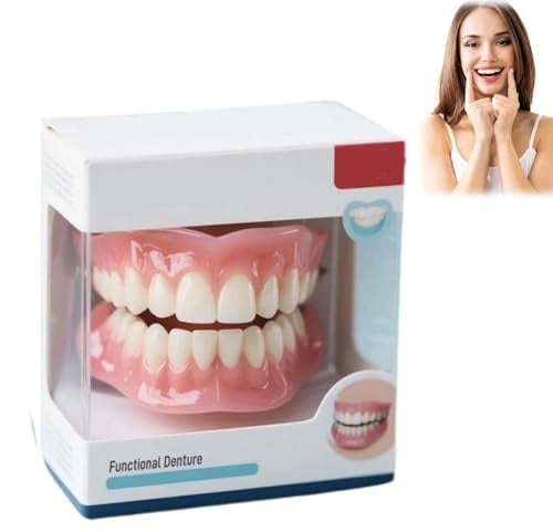 Multifunktionales Silikon-Zahnprothesen-Set, Snap-On-Zahnprothesen-Einpassungsset, Komplettlösung für Vollprothesen, weich und bequem, für den täglichen Gebrauch (1pcs)
