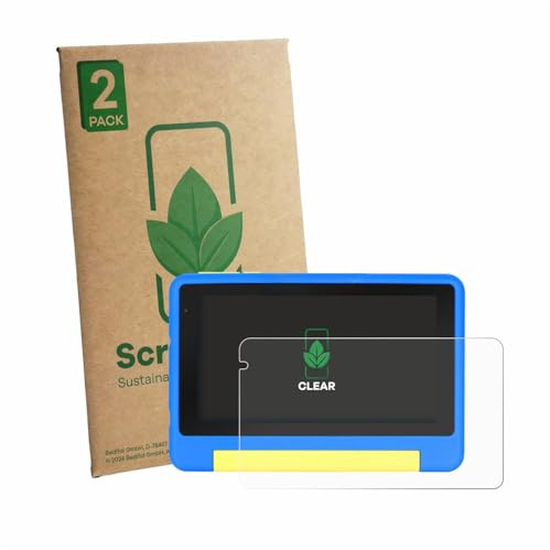 ScreenLeaf 2 Stück Schutzfolie für Bufo Kids Tablet 7 [nachhaltiger Displayschutz, Folie, transparent, kratzfest]