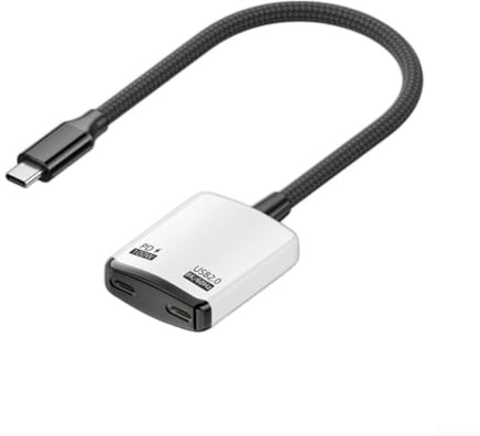 BEAZOOM Nylon USB C to Glasses Adapter 8K Display Fast Charge(White)