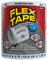 Flex Tape, Cinta impermeable de goma gruesa y flexible original, sella y parche, funciona bajo el agua, interior y exterior, reparación de fontanería y piscina, transparente, 4 pulgadas x 5 pies