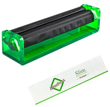 Weedness Joint Drehmaschine für King Size Paper 110 mm 2-teiliges Set - Konisch Rolling Machine Zigarettenroller Roller Long Zigaretten Rollmaschine Dreh Gerät Set