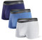 Separatec Slip Boxer da Uomo, Slip da Uomo con Fodero Intimo con Tasche Separate Boxer in bambù Traspiranti, Morbidi, Comodi con Slip Aderenti in Confezione da 3 moschettoni