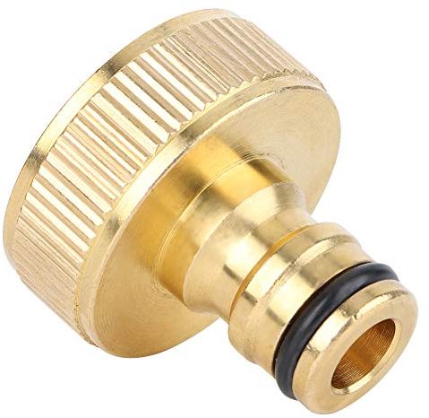 Gartenschlauch Verbinder Kupplung 1 Zoll, 3,5cm Durchmesser Messing Wasserhahnverbinder, Schlauchanschluss Adapter für Waschmaschine und Gartenschlauch