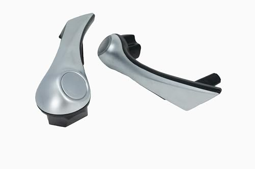 FINAO AUTOPARTS Poignées de bras de porte gris intérieur gauche et droite compatible avec Megane II | Installation facile et qualité OEM