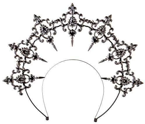 BLESSUME Halo Göttin Stirnband Damen Braut Karneval Kostüm Accessoires (Schwarz 1)