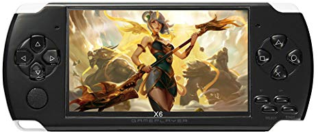 CZT 4.3 pulgadas 8GB consola de juegos de mano construida en 1500 juegos admiten múltiples simuladores x6 retro videoconsola mp3/mp4/DV/DC TV OUT reproductor de juegos portátil
