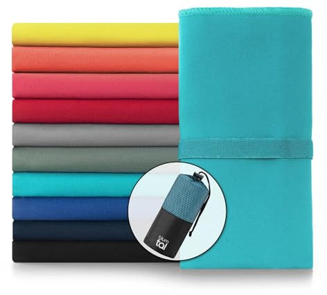 Blumtal Mikrofaser Handtuch leicht & extra saugstark - schnelltrocknende Microfaser Handtücher - optimal als Fitness Handtuch/Strandtuch Mikrofaser/Gym Towel - Reisehandtuch kompakt - Petrol