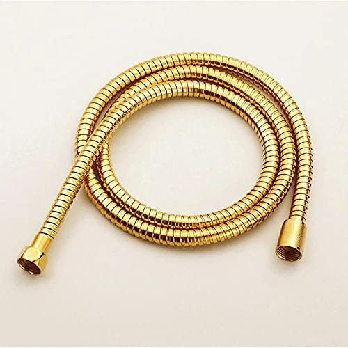 Tubo flessibile per doccia in acciaio inossidabile dorato Rinforzato antico 1m 1.5m 2m Tubo flessibile per doccia in acciaio inossidabile Accessori per il bagno-1M