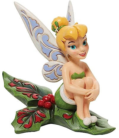 Enesco Disney Traditions Figurine Fée Clochette Assise sur Houx