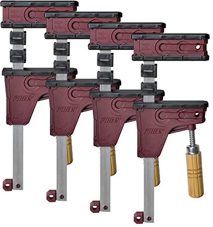 Piher Parallelzwinge Modell PRL 80cm Arbeitslänge, 4 Stück im Set