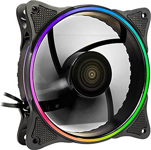 Inter-Tech RGB Zusatzlüfter schwarz für X-908/X-608, 120mm