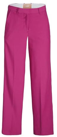JACK & JONES Jxmary Hw Pant Pnt Noos, Pantaloni chino, Festival Fucsia, 27W / 34L Donna