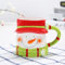 JIAHG Weihnachtstasse Weihnachtsbecher Schneemannbecher 400ml Weihnachtsmann Keramik Kaffeetasse Teetasse Milchtasse für Heiß- & Kaltgetränke (Schneemann)