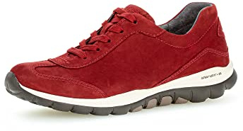 Gabor Damen Low-Top Sneaker, Frauen Halbschuhe,Wechselfußbett,schnürer,Plateausohle,straßenschuhe,Strassenschuhe,Dark-Opera,38 EU / 5 UK