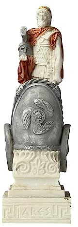 Ares Mars Skulptur, griechisch, römisch, Gott des Krieges, handbemalt, 17 cm
