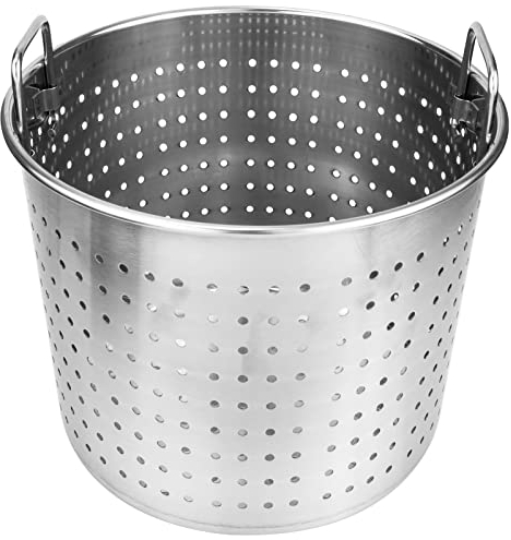 Cestello for pasta, colino for tagliatelle, pentola for brodo, inserto for frutti di mare, pentola for bollire, gamberi, granchio, pentola a vapore, in acciaio inox, for la casa, ristorante, cucina