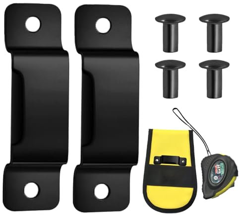 ERNZI Kleiner Metall Maßbandhalter Clip, 2 Stück Maßband Gürtelhalter Occidental Tape Tool Maßband Gürtelclip Bandhalter für Werkzeuggürtel mit Befestigungsschraube