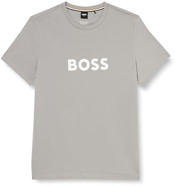 BOSS Men's T-Shirt RN Beach_T_Shirt, Silver42,
