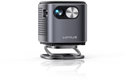 Mini Beamer, DLP Ultrakurzdistanz Beamer mit Android 11.0, Eingebautem Akku, WiFi Bluetooth Portable Projektor Kompatibel mit Laptop/TV Stick/USB/HDMI, Beamer Handy für Outdoor & Heimkino