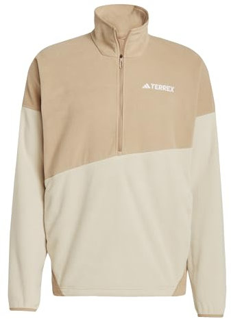 adidas Men's Terrex Multi CLIMAWARM Fleece Anorak, Cardboard/Savanna, M