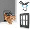Dog Door For Screen Door, Pet Screen Door For Small Dog Cat Door With Magnetic Flap Lockable Door Insert For Sliding Door (Color : Schwarz, Size : 25cm*31.5cm)