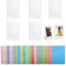 YJFY 5 Stück Mini Fotorahmen Bilderrahmen für Instax Mini Bilderrahmen für Polaroid Bilder mit 20 Rahmenaufkleber 2x3 Zoll Bilderrahmen Kompatibel mit Fujifilm Instax Mini,Polaroid (Transparente)