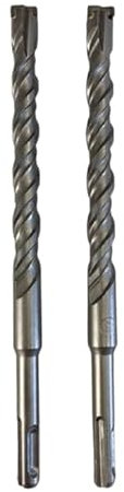 16mm x 200mm SDS Plus Cross Tip Masonry Drill Bit, Pack of 2 for Masonry Brick Concrete