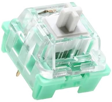 XEWZSVSU White Jade and Jadeite Switch Linear 45g MX Switch for Mechanical Keyboard Factory Lubed POM RGB 3pin Cabbage Tofu (110PCS)