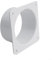 Kunststoff-Flanschverbinder, Kanalverbinder, Flansch, gerader Rohrflansch für Heizung, Kühlung, Lüftungskanal, Verbindung, rund, PVC, Lüftungsrohr, Kanalverbinder (100 mm)