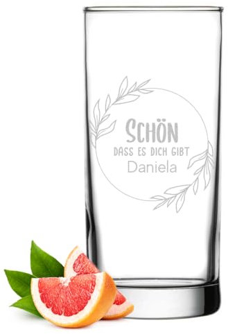 polar-effekt Longdrink Cocktailglas 485 ml mit Gravur für Frauen - Geschenk zum Geburtstag und Muttertag - Glas für Cocktails und Drinks - extra spülmaschinenfest