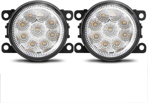 Auto Frontstoßstange Nebelscheinwerfer für Alfa Romeo Stelvio 949 2016-2023,Ersatz Tagfahrlicht Scheinwerfer Auto Beleuchtung Zubehör,F/Orange A Pair