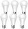 YIIFELL E27 LED Lampe,9W Ersetzt 70 Watt Glühbirnen, LED E27 Kaltweiß 6000K A6 Glühbirne e27 220° Abstrahlwinkel,Leuchtmittel Energiesparlampe Birne Nicht Dimmbar, 6 Stück