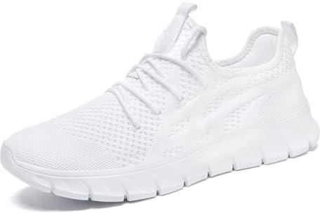 VGPSFN Chaussures de course à enfiler pour femme - Chaussures de sport - Chaussures de course sur route - Chaussures de marche confortables en maille filet