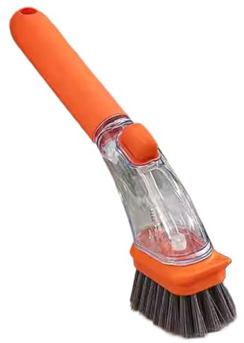 Brosse de nettoyage pour évier | Brosses à vaisselle avec distributeur de savon | Brosse de nettoyage pour distributeur de savon | Brosses à récurer | Brosse distributrice de savon | Facile à remplir