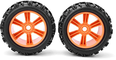 RC-, Naben, Reifen, Gummireifen, Zubehör, Passend, 2 Stück für ZD Racing 8477 RC-Auto Im Maßstab 1:8 (ORANGE)
