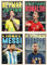 NebulaNova 4PC Fußball Star Posters Set,Ronaldo und Messi, Mbape und Neymar Poster,Canvas Wall Art,Geschenk für Fan-Fussball, Heimbüro,Kein Rahmen 8x12inch(20x30cm)