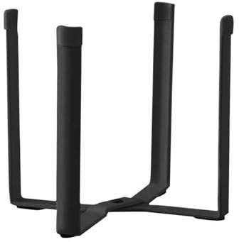 BOJHGO Porte Sac Poubelle Support de Sac Poubelle Pliable, 2 pièces, avec Fond antidérapant, Support de Sac Poubelle de Cuisine en métal(Black)