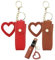 EWOECUI Lot de 2 étuis à Rouge à Lèvres, Porte-Clés avec Miroir, étui en PU pour Rouge à Lèvres, Sac de Brillant à Lèvres