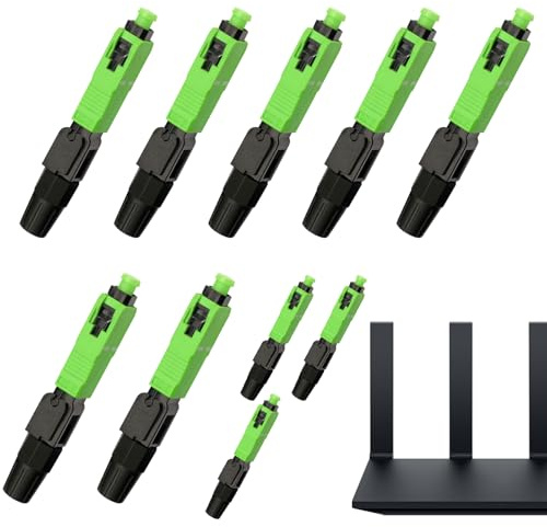 Generisch SC/APC-Glasfaser-Schnellanschluss-10-Pack-Kurzanschlüsse | Werkzeugfreier Single-Mode Cold Splice | Ideal für FTTH-, CATV-, Rechenzentren und Kommunikationsbasisstationen
