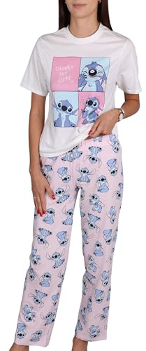 Pigiama da donna,DUE PEZZI,maniche corte,pantaloni larghi,100% COTONE