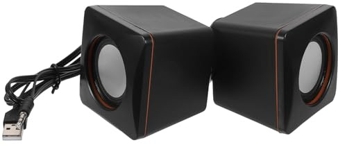 Alipis Mini Altoparlante Casse Acustiche Compatte per Computer e Tablet USB Portatile Collegamento USB, per Ufficio e Viaggio
