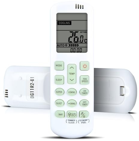 RYQIF DG11R2-01 Telecomando di ricambio adatto per climatizzatore Hisense AC HSA71C HSA71R Controller di ricambio
