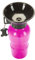 Hunde Trinkflasche mit integriertem Trinknapf Reise Wasserflasche Auto Hundeflasche mit Wasser-Napf 600ml; Rot