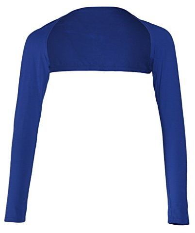 Sharplace Damen Schulterjäckchen Langarm Jäckchen Modal Festlich Shrug Crop Top Shrug Winter Strickjacke Cardigan Open Front Shrugs Boleros Strick Bolerojacke Schulterjacke für Kleider, Dunkelblau