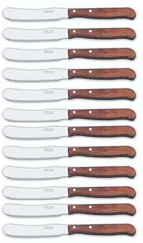 Arcos 102700-DUN14 Series Latina-Box Lot de 12 couteaux à beurre en acier inoxydable Nitrum 90 mm