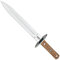 Cudeman Cuchillo 113-L hoja de acero inox ACX-380 de 24 cm empuñadura de asta de ciervo de 13 cm para caza, pesca, supervivencia y bushcraft + Portabotellas regalo